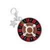Tingle SCH279 Silver Enamel Roulette Wheel Charm - F8324