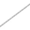 Silver Diamond Cut Rope Chain - 16in - F8749