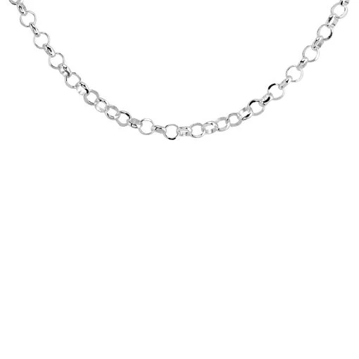 Silver 3mm Wide Diamond Cut Belcher Chain - 17.75in - F88008 3 Silver 3mm Wide Diamond Cut Belcher Chain - 17.75in - F88008 -Fhinds Shop F88008 L 1