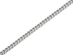 Silver 3.5mm Wide Curb Chain - 18in - F8858