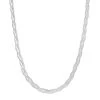 Silver 6mm Wide Herringbone Chain - 17in - F8912