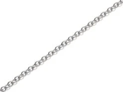 Silver 3mm Wide Trace Chain - 24in - F9434