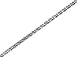 Silver 1mm Wide Curb Chain - 24in - F9510