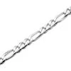 Silver 8mm Wide Heavyweight Figaro Chain - 24in - F9551