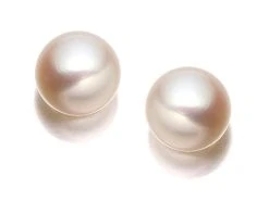 9ct Gold Pink Freshwater Cultured Pearl Earrings - 6mm - G0610