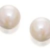 9ct White Gold Akoya Cultured Pearl Earrings - 6mm - G0632