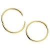 9ct Gold Hoop Earrings - 15mm - G2474