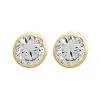 9ct Gold Cubic Zirconia Stud Earrings - 4mm - G3299