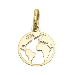 9ct Gold Around The World Charm - G3324