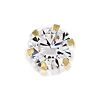 9ct Gold Cubic Zirconia Single Stud Earring - 4mm - G3414