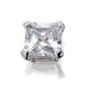 9ct White Gold Cubic Zirconia Single Stud Earring - 6mm - G3447