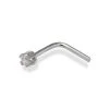 9ct White Gold Diamond Nose Stud - 2pts - G5501