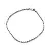 9ct White Gold Rope Bracelet - 7.25in - G7534