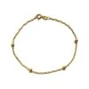 9ct Gold Twisted Bracelet - 7.25in - G7586