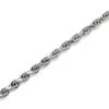 9ct White Gold Rope Anklet - 10in - G7910