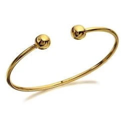 9ct Gold Torc Baby Bangle - G8426