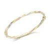 9ct Gold Three Colour Twist Bangle - EXCLUSIVE - G8430