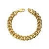 Rolled Gold Chunky Curb Bracelet - Approx. 8.5in - G8748