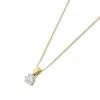 18ct Gold Diamond Solitaire Necklace - 64pts - K/I2 - H06119