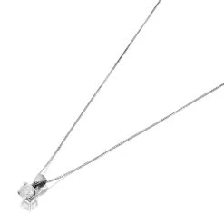 18ct White Gold Diamond Solitaire Necklace - 61pts - G/I2 - H06183