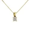 18ct Gold Diamond Solitaire Necklace - 72pts - H/I1 - H07383