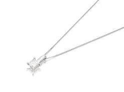 18ct White Gold Diamond Solitaire Necklace - 72pts - J/SI1 - H0752
