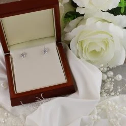 18ct Gold Diamond Solitaire Stud Earrings - 92pts Per Pair - F-G/SI1-SI2 - H0904 -Fhinds Shop H0904 L 3