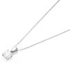 18ct White Gold 1 Carat Diamond Solitaire Necklace - G/I2 - H1033