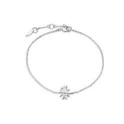 Fossil JFS00549040 Silver Cubic Zirconia Tree Of Life Bracelet - J4861