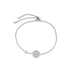 Fossil Silver JFS00519040 Mother Of Pearl Bracelet - J4870