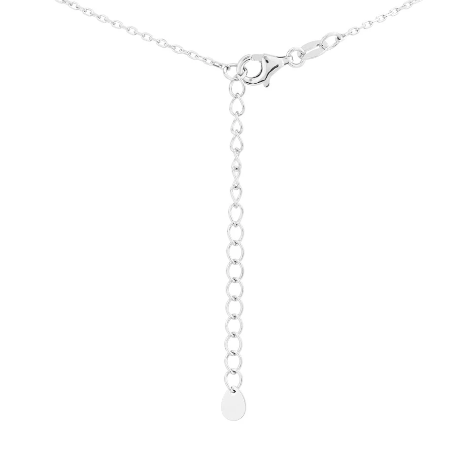 Briolette Silver Multi Colour Cubic Zirconia Necklace - J77136 2 Briolette Silver Multi Colour Cubic Zirconia Necklace - J77136 - Image 2