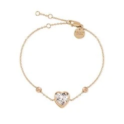 Radley RYJ3218 18ct Rose Plated Silver Heart Bracelet - J81131