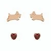 Radley RY1254 18ct Rose Gold Plated Silver Birthstone Studs - January - J81188