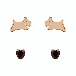 Radley RY1266 18ct Rose Gold Plated Silver Birthstone Studs - July - J81194