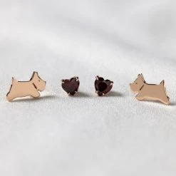 Radley RY1266 18ct Rose Gold Plated Silver Birthstone Studs - July - J81194 6 Radley RY1266 18ct Rose Gold Plated Silver Birthstone Studs - July - J81194 -Fhinds Shop J81194 L 3