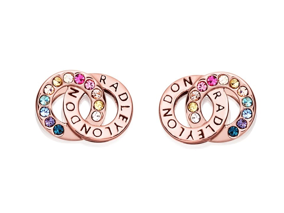 Radley RYJ1146 18ct Gold Plated Silver Stud Earrings - J8189 1 Radley RYJ1146 18ct Gold Plated Silver Stud Earrings - J8189