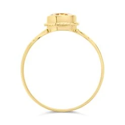 9ct Gold Oval Citrine Ring - R0969 -Fhinds Shop R0969 L 3