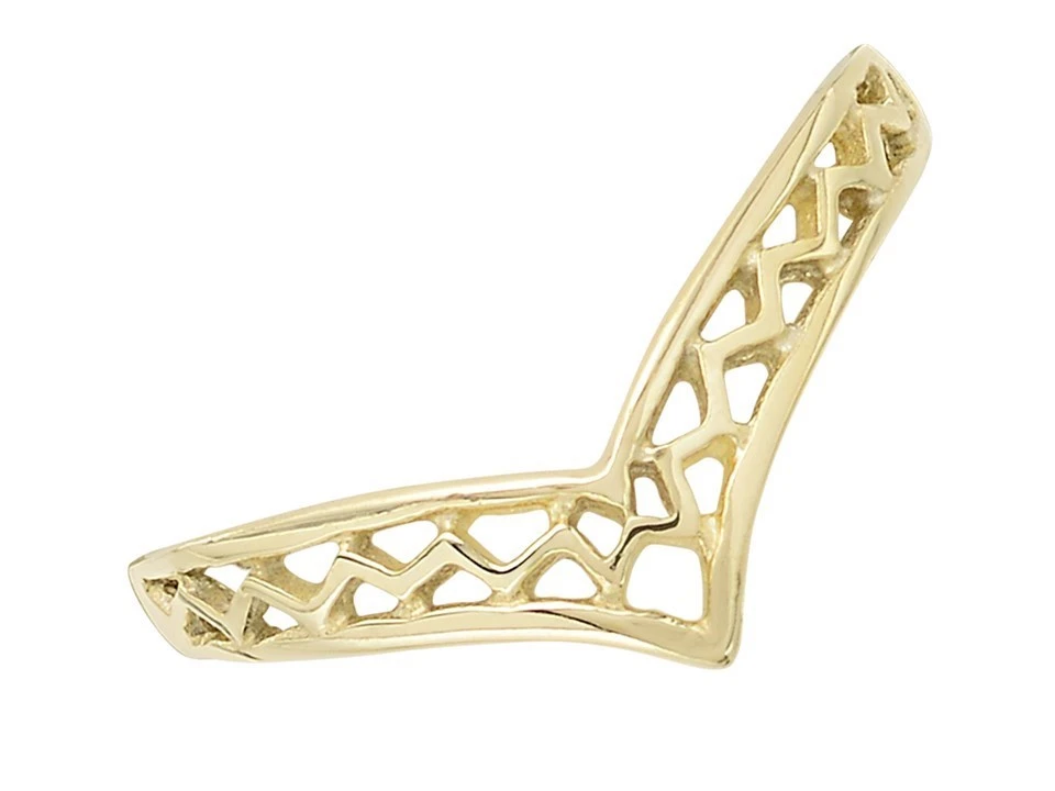 9ct Gold Wishbone Ring - R1915 2 9ct Gold Wishbone Ring - R1915 - Image 2