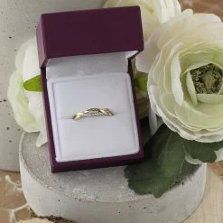 9ct Gold Diamond Wave Ring - EXCLUSIVE - R2130 -Fhinds Shop R2130 L 4