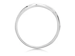 9ct White Gold Diamond Wave Ring - EXCLUSIVE - R2131 -Fhinds Shop R2131 L 3