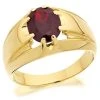 9ct Gold Gentleman's Garnet Signet Ring - EXCLUSIVE - R3774