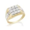 9ct Two Colour Gold Diamond Ring - 10pts - R3922