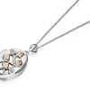Clogau Silver And 9ct Rose Gold Tree Of Life Diamond Locket - R48104