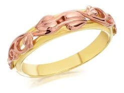 Clogau 9ct Yellow And Rose Gold Tree Of Life Ring - R4814