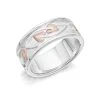 Clogau Silver And 9ct Rose Gold Tree Of Life Ring - R48155