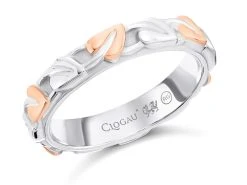 Clogau Silver And 9ct Rose Gold Tree Of Life Ring - R4821
