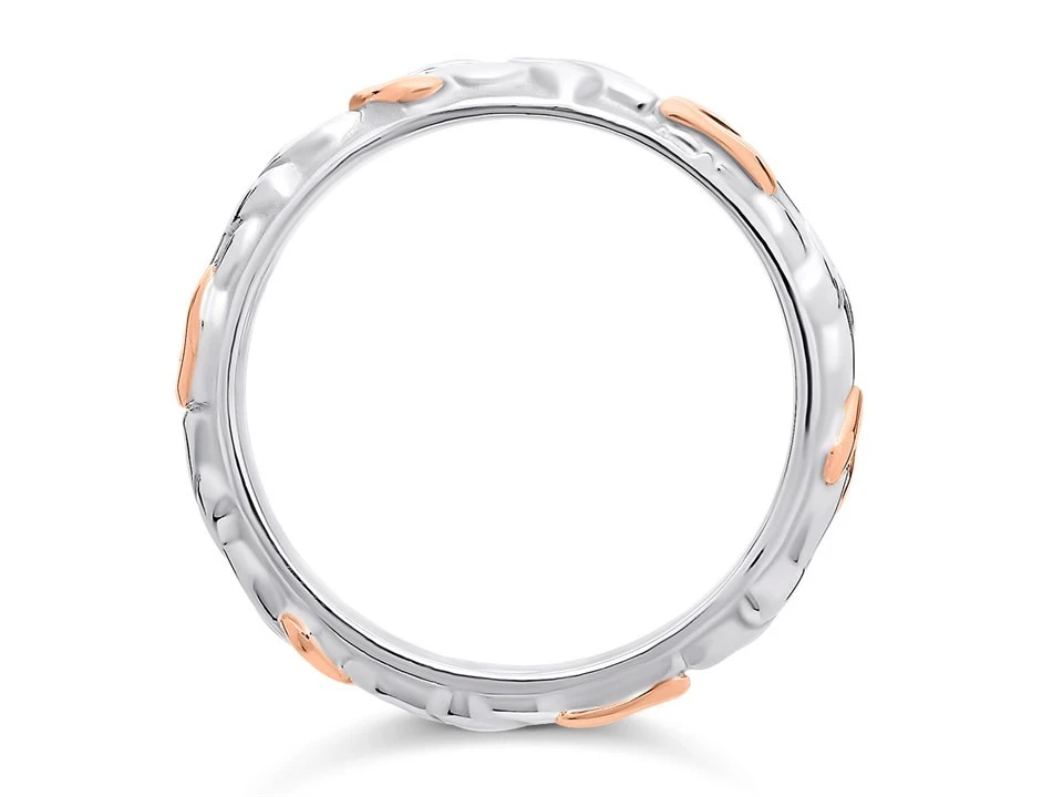 Clogau Silver And 9ct Rose Gold Tree Of Life Ring - R4821 3 Clogau Silver And 9ct Rose Gold Tree Of Life Ring - R4821 - Image 3