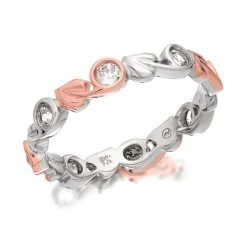 Clogau Silver And 9ct Rose Gold Tree Of Life Ring - R4823