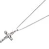 Clogau Silver And 9ct Rose Gold Tree Of Life Cross And Chain - R4886