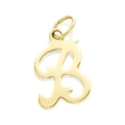 9ct Gold Initial B Pendant - R5074